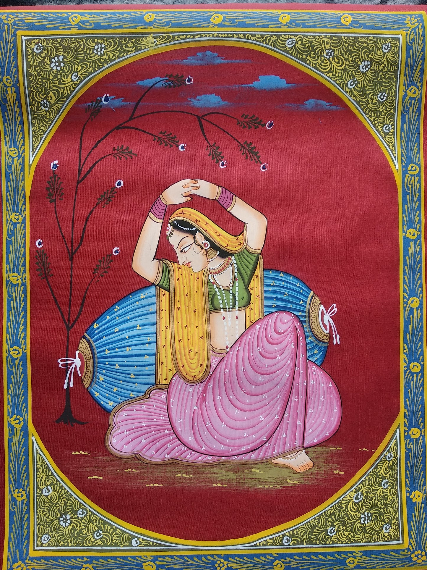 Advaita Handicraft – Indian Ragini Miniature Painting handmade (Rajasthan Ragmala)