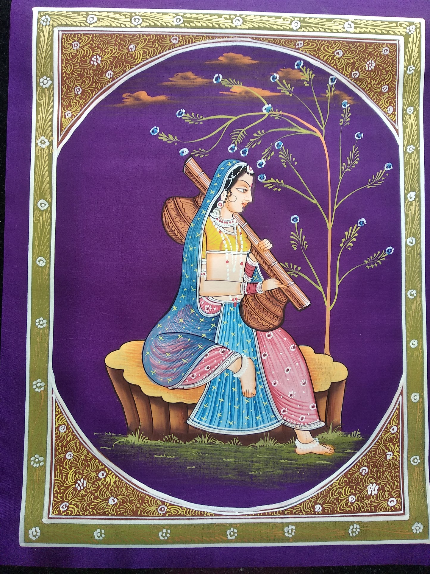 Advaita Handicraft – Indian Ragini Miniature Painting handmade (Rajasthan Ragmala)