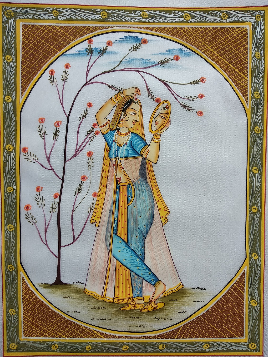 Advaita Handicraft – Indian Ragini Miniature Painting handmade (Rajasthan Ragmala)