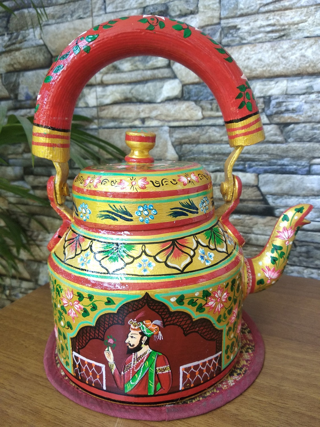 Handpainted Kettle Rajasthani Jharoka - Click for variety