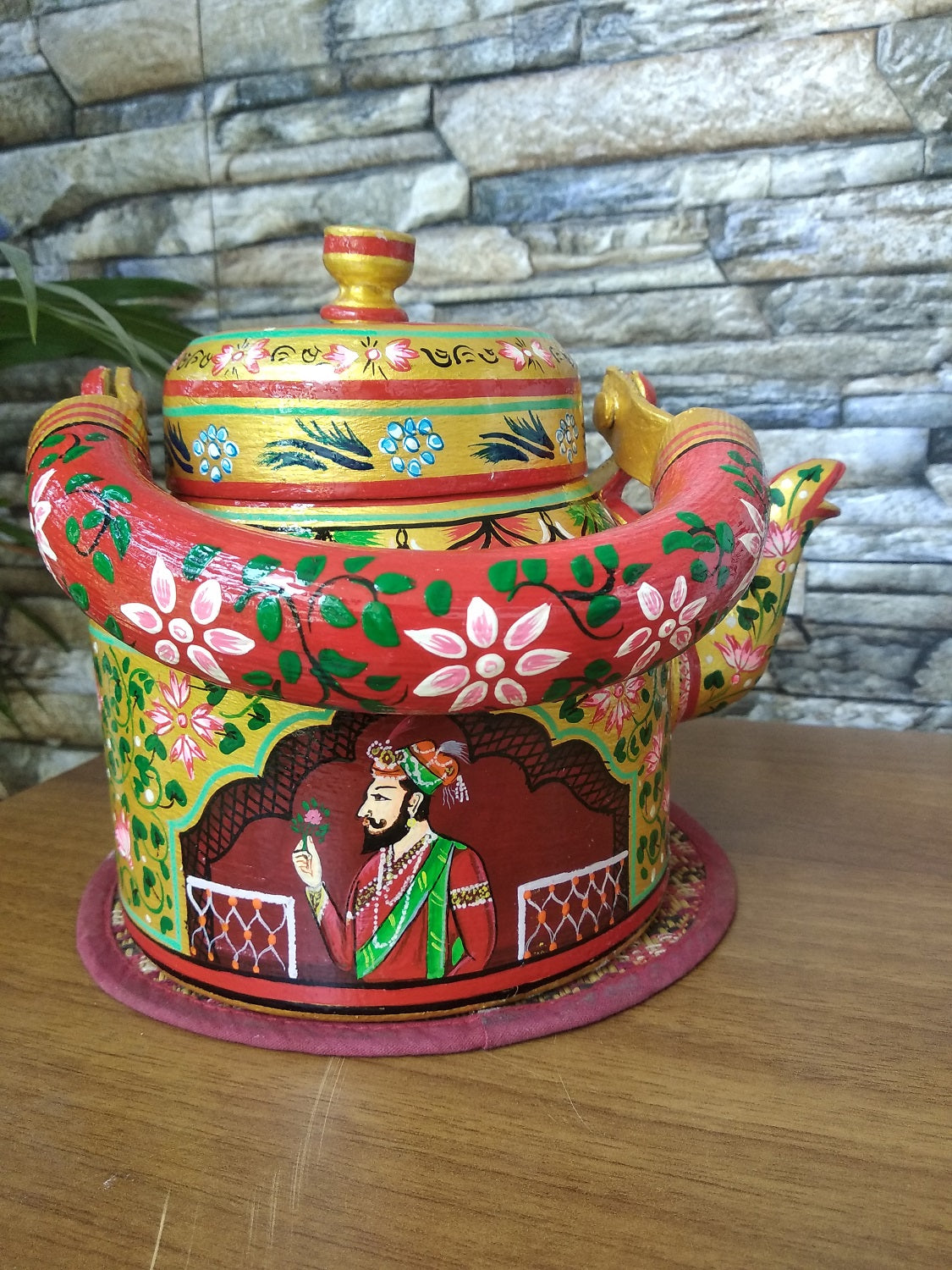 Handpainted Kettle Rajasthani Jharoka - Click for variety