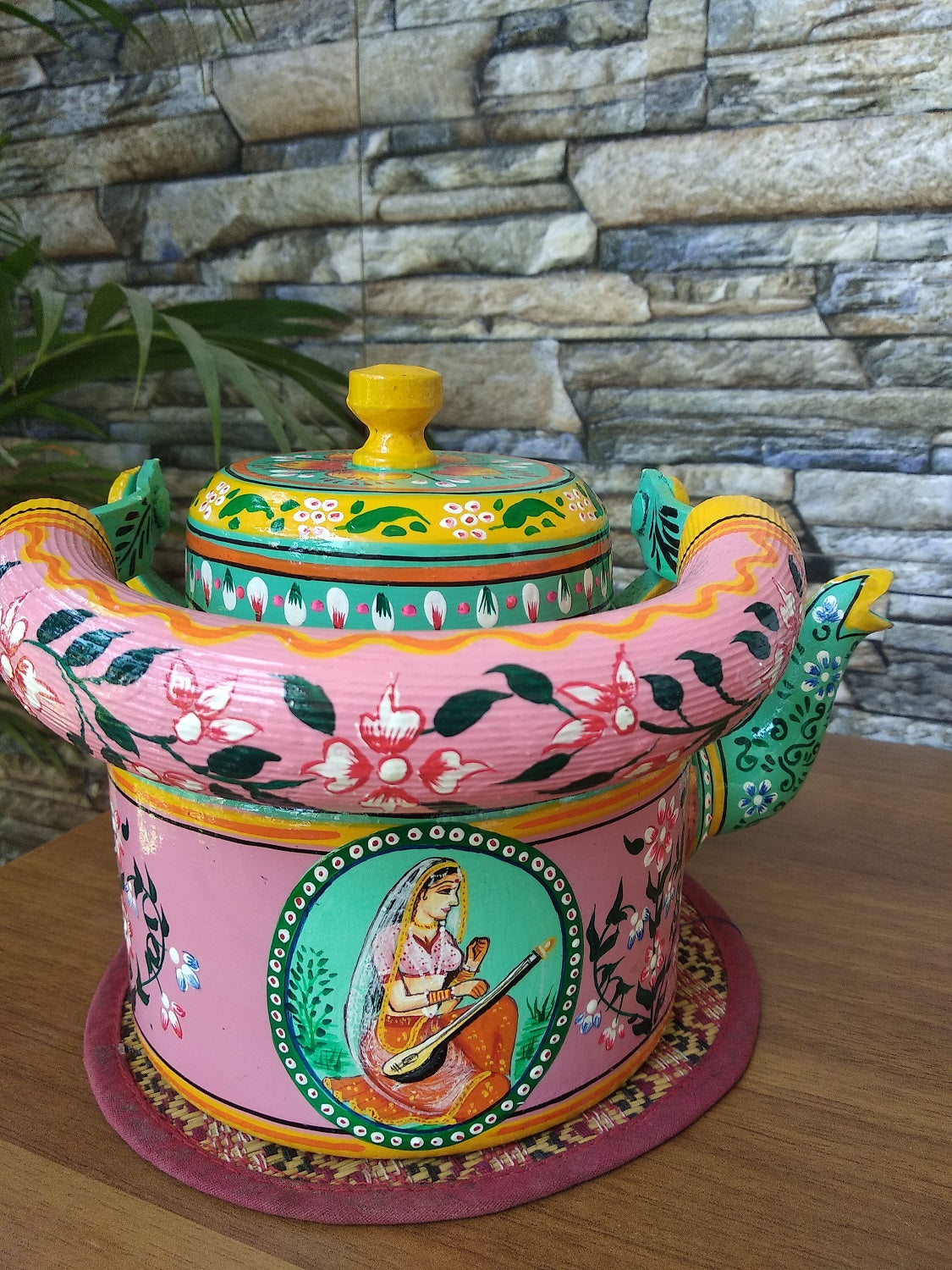 Handpainted Kettle Rajasthani Jharoka - Click for variety