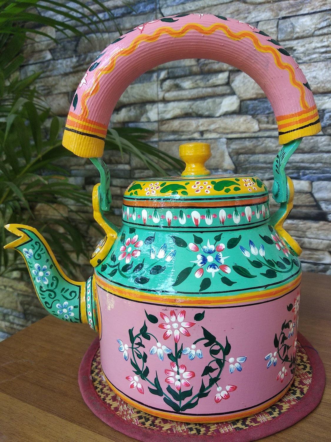 Handpainted Kettle Rajasthani Jharoka - Click for variety