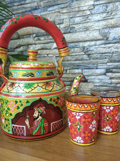 Handpainted Kettle Rajasthani Jharoka - Click for variety