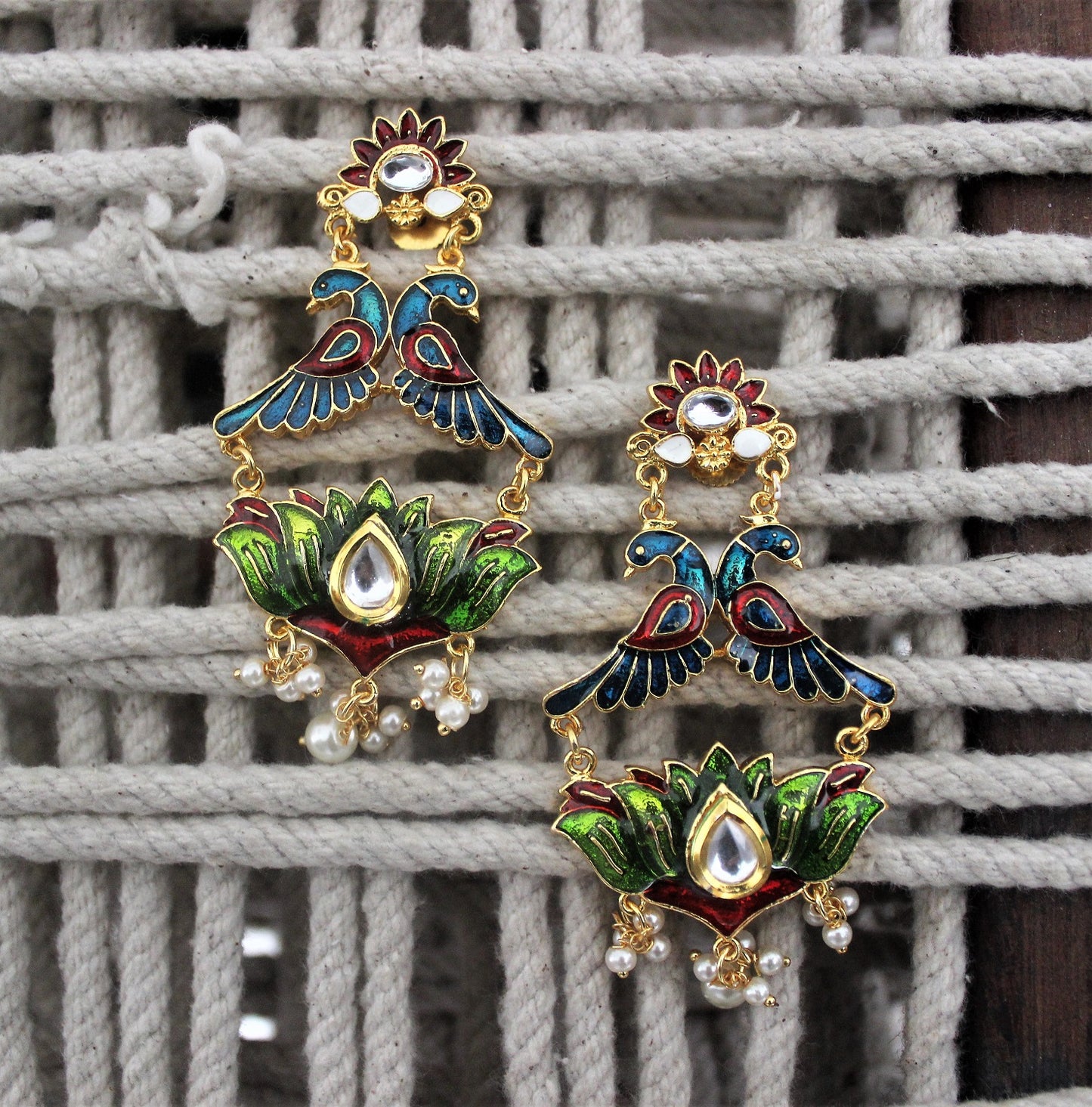 Advaita Handicrafts Polki styled Statement earrings - Click to see the entire range