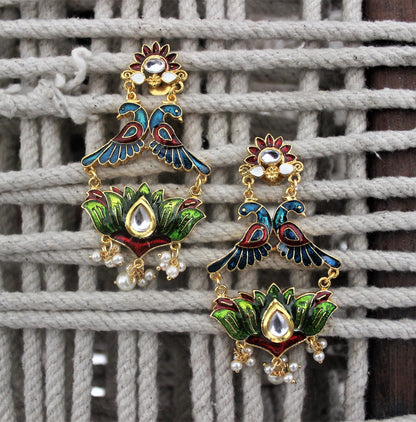 Advaita Handicrafts Polki styled Statement earrings - Click to see the entire range