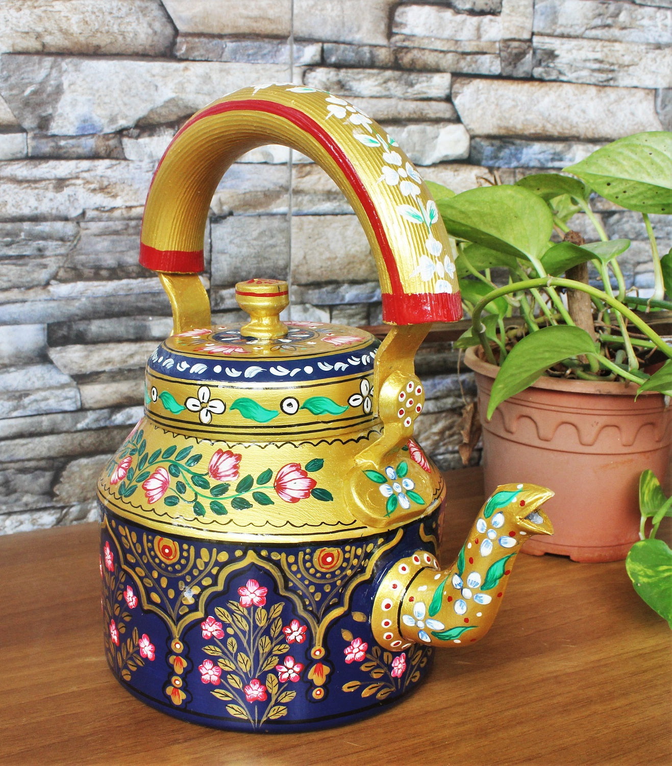 Handpainted Kettle Rajasthani Jharoka - Click for variety