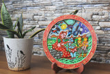 Krishna series Patachitra hand-painted wall/table plate/- Click for Options