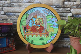 Krishna series Patachitra hand-painted wall/table plate/- Click for Options