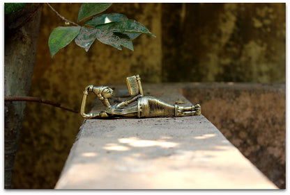 Brass Figurine - Reading lady (Different positions - Click to view all designs)