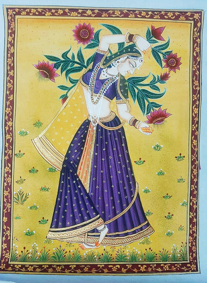 Advaita Handicraft – Indian Ragini Miniature Painting handmade (Rajasthan Ragmala)