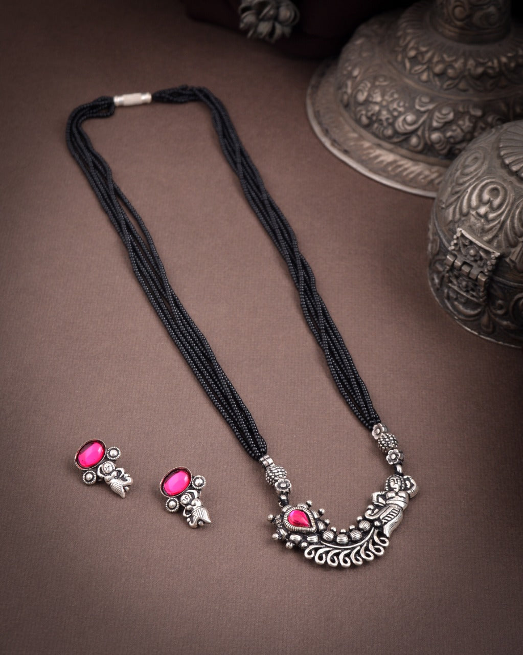 German Silver Oxidized Mangalsutra sets - Click for variety.