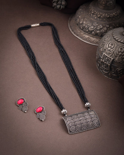 German Silver Oxidized Mangalsutra sets - Click for variety.