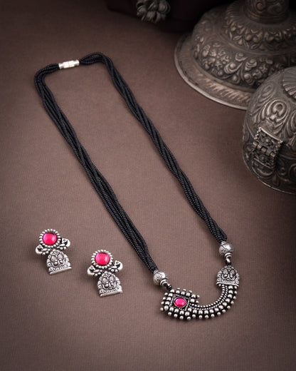 German Silver Oxidized Mangalsutra sets - Click for variety