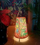 Leather handcrafted lamps - Tholu Bommalata craft - 8 inches - Click for variety