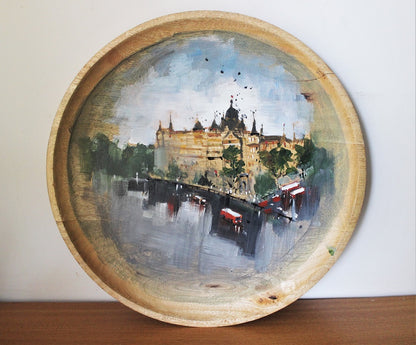 Original art work wall/ table plate - Mumbai meri jaan - Mumbai's Landmarks - Click to view
