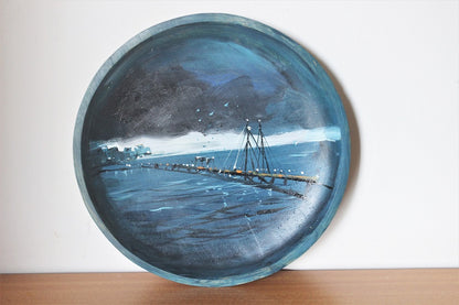 Original art work wall/ table plate - Mumbai meri jaan - Mumbai's Landmarks - Click to view