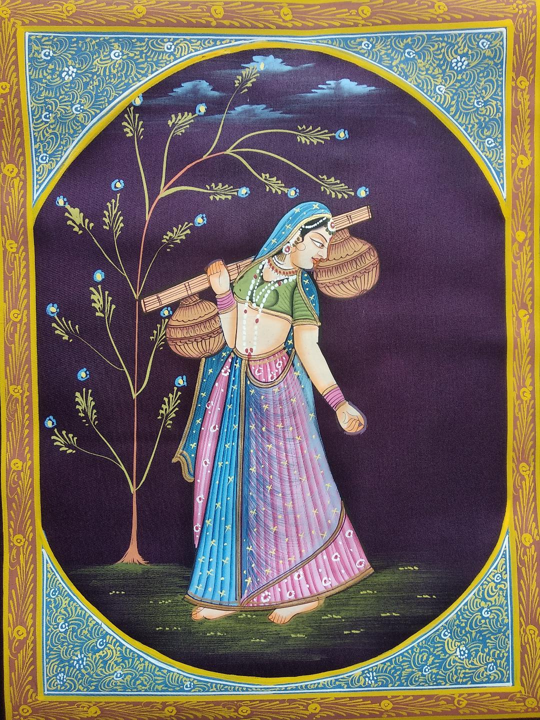 Advaita Handicraft – Indian Ragini Miniature Painting handmade (Rajasthan Ragmala)